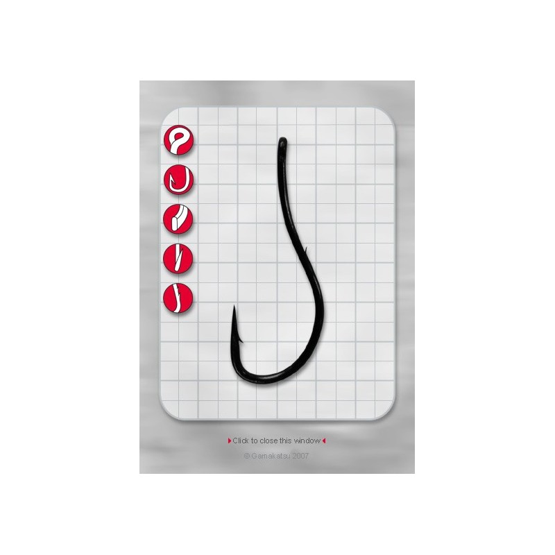 Haczyk Gamakatsu LS-3113R nr4/0 Red   5szt