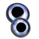 Oczy Big Eye Screw 16mm Silver - 4szt