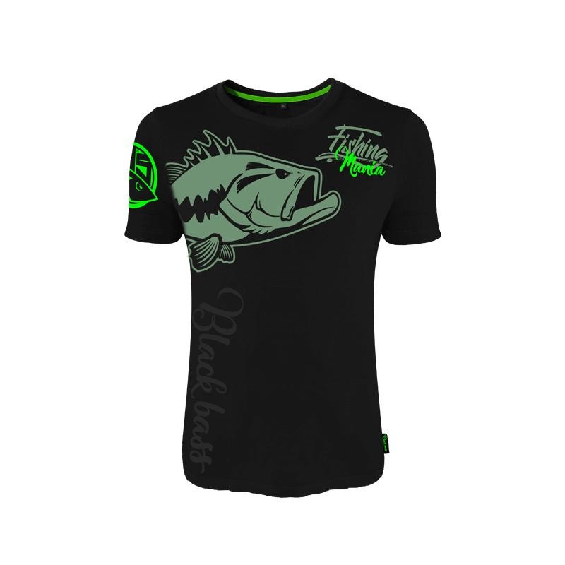 T-shirt Black Bass Mania